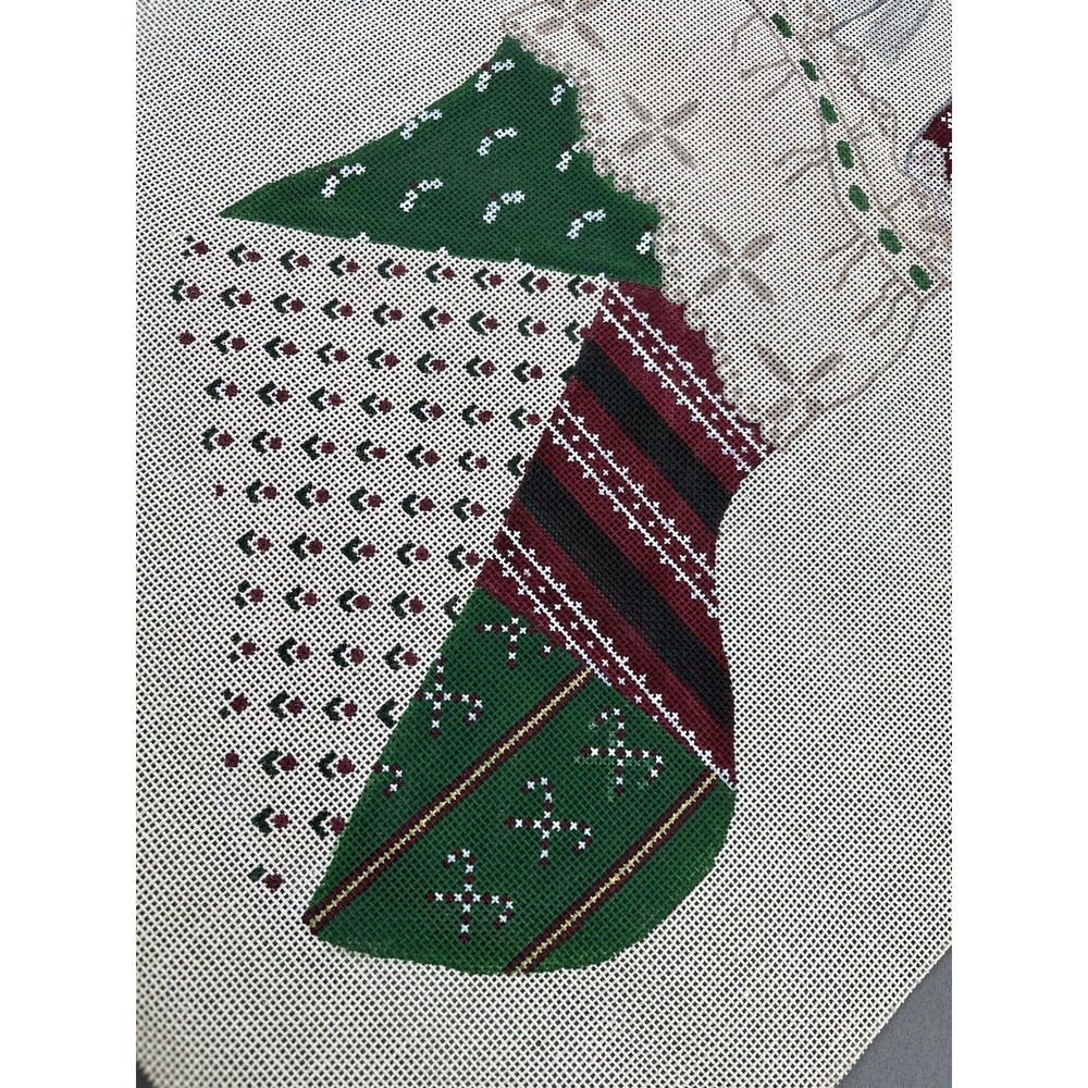TS Designs Hand Painted Needlepoint Canvas * Christmas Stocking Geese Country‎ - Picture 6 of 10